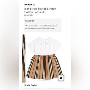 Burberry baby bodysuit